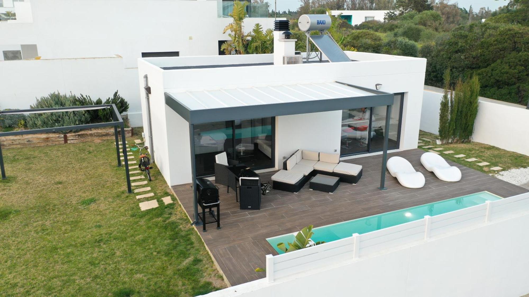 Villa Anyway Conil Un Lujo Frente Al Mar โกนิล เด ลาฟรอนเตรา ภายนอก รูปภาพ