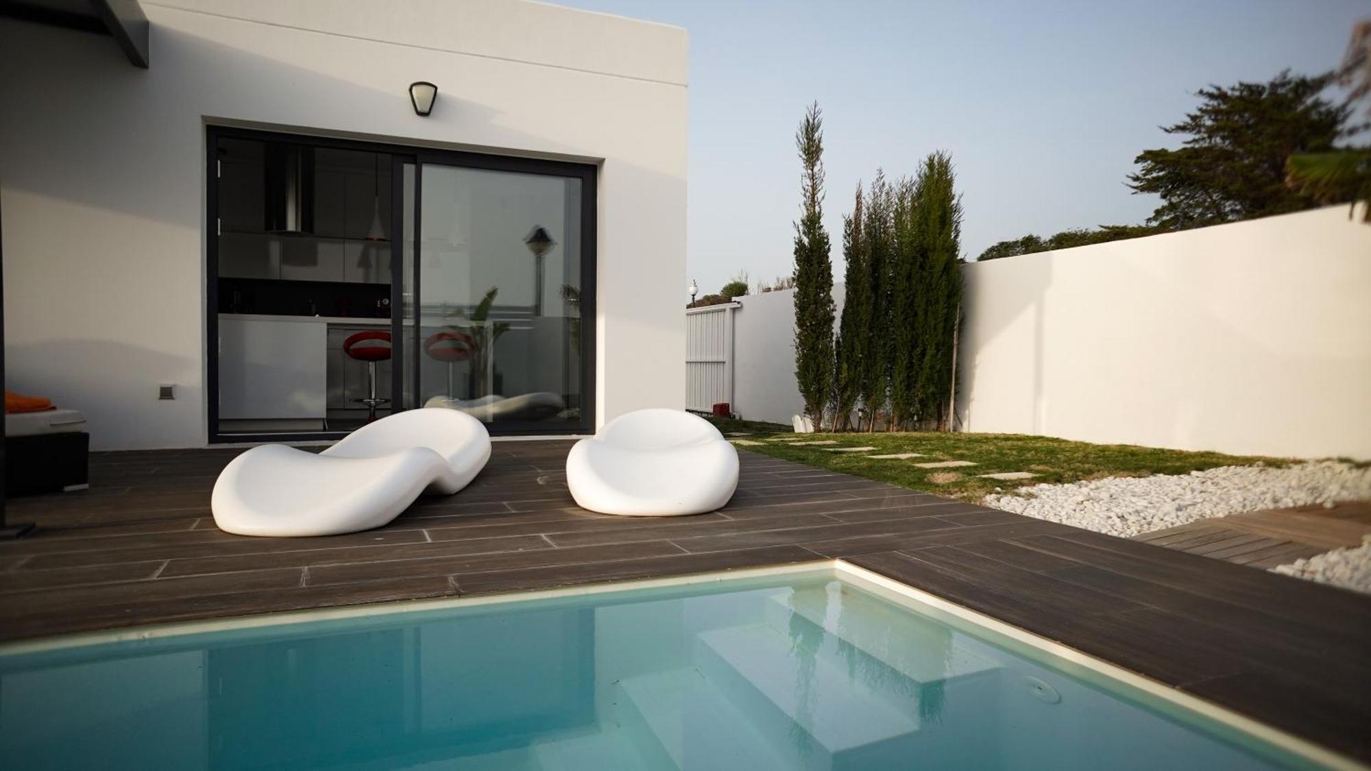 Villa Anyway Conil Un Lujo Frente Al Mar โกนิล เด ลาฟรอนเตรา ภายนอก รูปภาพ