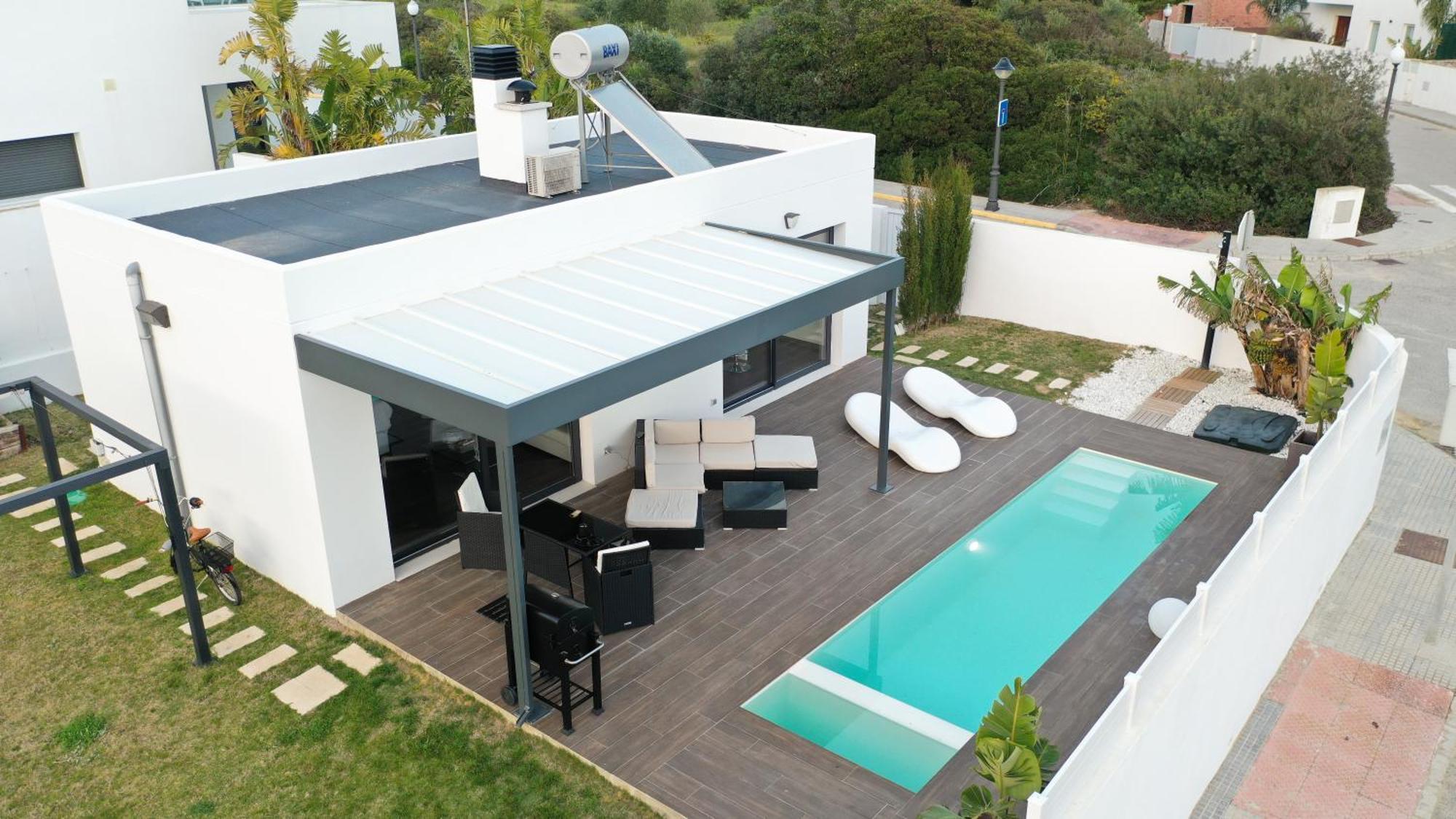 Villa Anyway Conil Un Lujo Frente Al Mar โกนิล เด ลาฟรอนเตรา ภายนอก รูปภาพ